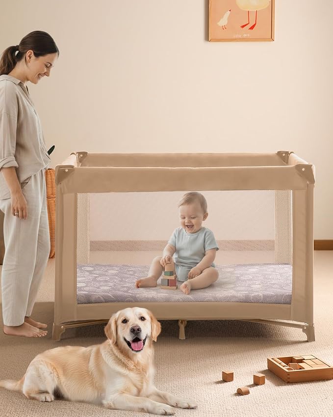 Yoofoss Muslin Pack and Play Sheets Fitted, Organic Mini Crib Sheets for Boys Girls, Playard Sheet Compatible with Pack N Play Mattress, Soft, Breathable and Durable 38"x26"
