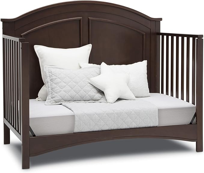 Delta Children Perry 6-in-1 Convertible Crib - Greenguard Gold Certified, Walnut Espresso