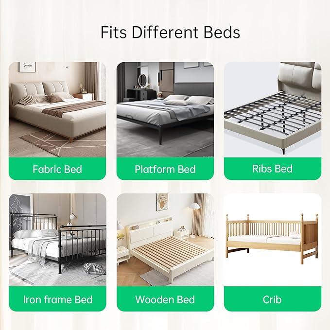 Folding Toddler Bed Rails for Crib,Safety Toddler Bed Rails,Bed Guard Rail with Reinforced Anchor Safety System,Bed Rail for Kids Fit,Bunk,Full Size,Queen,King,Twin(Grey,33"x23.6")