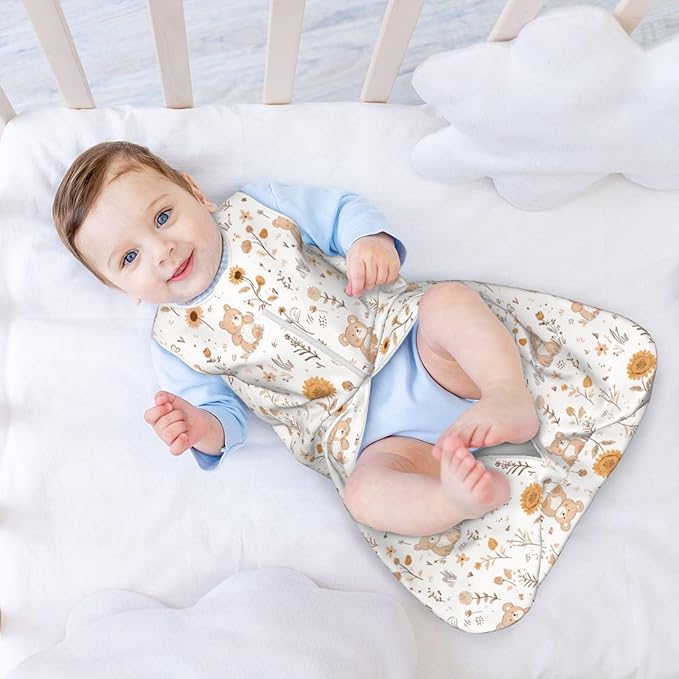 Baby Sleep Sack Sleeveless Sleeping Bag Wearable Blanket Soft Breathable Toddler Sleep Bag Colorful Dinosaur
