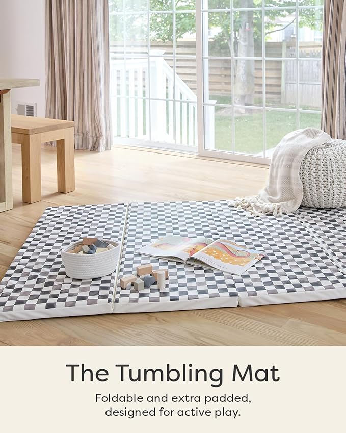House of Noa Foldable Baby Tumbling Mat – Foldable Kids Play Mat | Durable, Stylish, and Cushioned Design