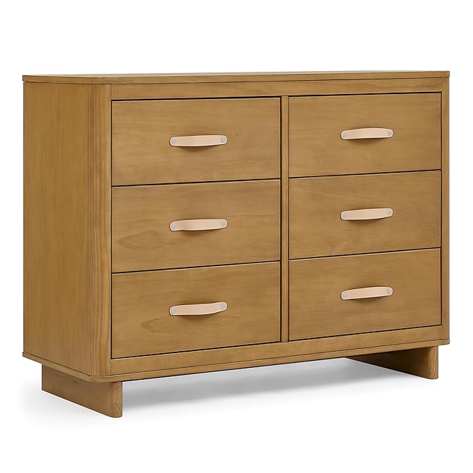 Delta Children babyGap Skye 6 Drawer Dresser with Interlocking Drawers Greenguard Gold Certified, Acorn