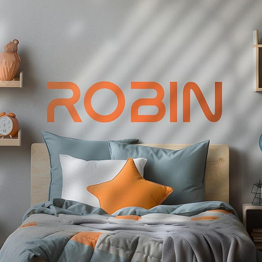 EGD Personalized Name Wall Decor with Fancy Font | Bedroom Decor for Baby Room Decor | Wall Stickers for Kids Room Decor | Custom Letter Stickers | Wall Decals with Color Options (Fancy Font)