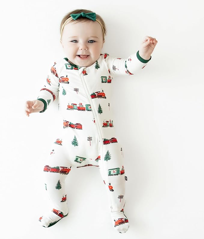KYTE BABY Unisex Zipper Closure Footies, Rayon Made From Bamboo, 0-24 Months