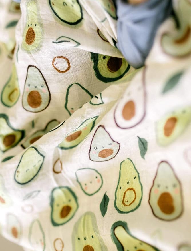 Loulou Lollipop Soft Baby Swaddle Blanket Muslin Wrap Receiving Blanket for Newborn to Toddler Girl and Boy, Large 47” by 47” - Avocado…