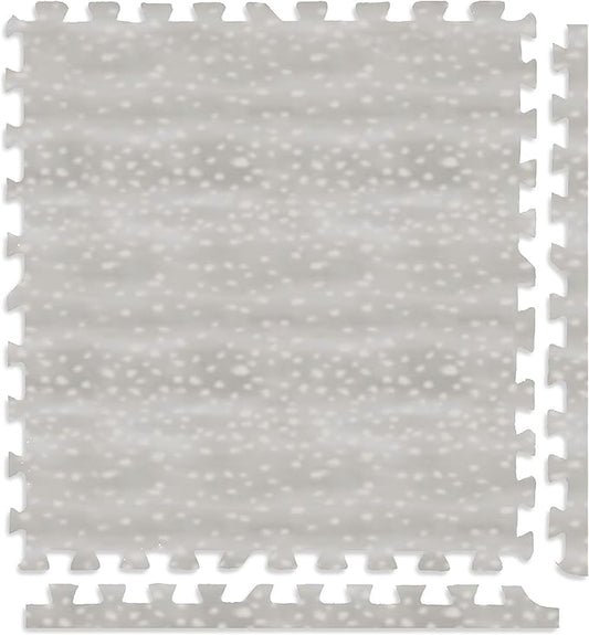 Play Platoon Non-Toxic Large Kids Play Mats for Floors - Extra-Thick Interlocking Foam Tiles. Puzzle Mat Pieces with Border, Neutral Playmat Rug for Toddlers & Children, Beige, 72 x 72 inch