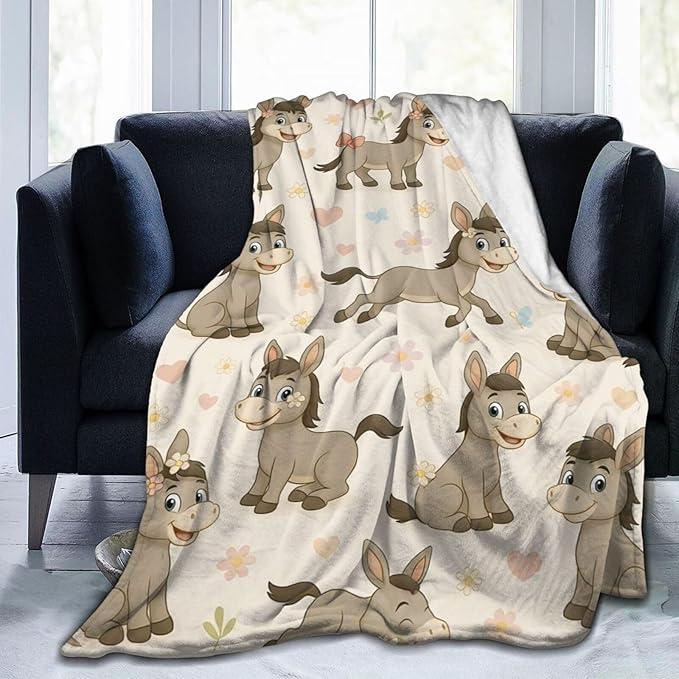 Deer Blanket Rustic Deer Animal Hunting Elk Throw Blanket Soft Cozy Fleece Fuzzy Plush Warm Stuff Bedding Nursery Wildlife Blankets Gifts for Boys Girls Kids Adult Men Women 50"X60"