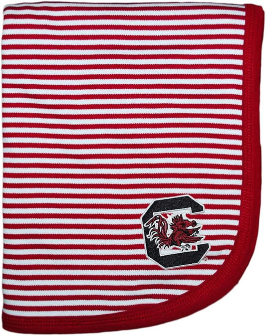 Creative Knitwear University of South Carolina Gamecocks Striped Baby and Toddler Blanket