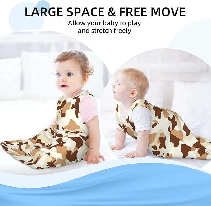 Baby Sleep Sack Sleeveless Sleeping Bag Wearable Blanket Soft Breathable Toddler Sleep Bag Colorful Dinosaur