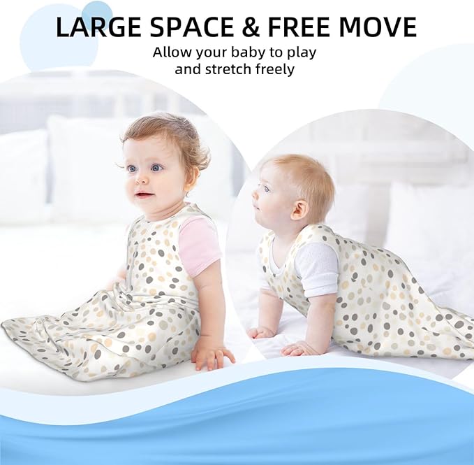 Baby Sleep Sack Sleeveless Sleeping Bag Wearable Blanket Soft Breathable Toddler Sleep Bag Christmas Snowflake