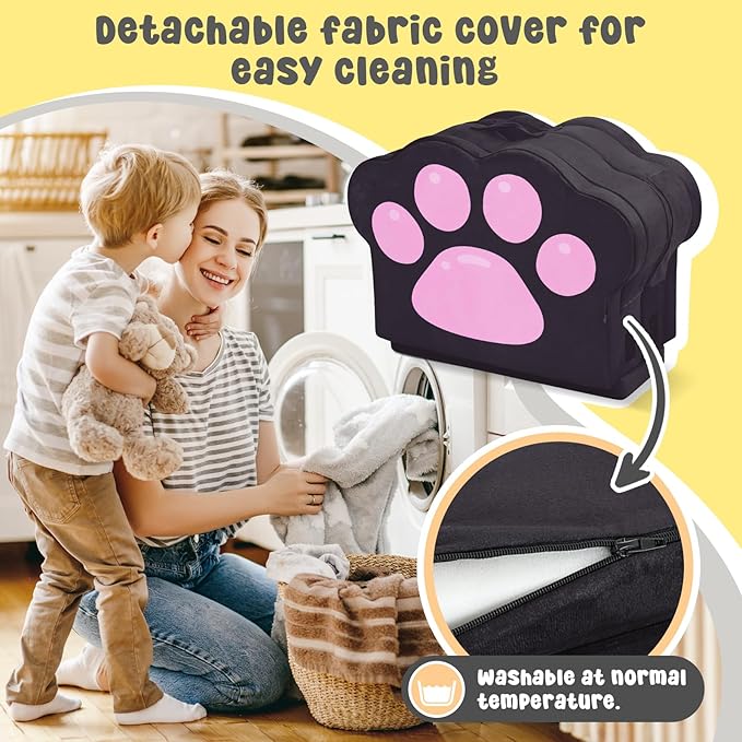 Portable Toddler Floor Bed,Foldable Toddler Travel Bed with Washable Cover for Kids,Soft and Safe