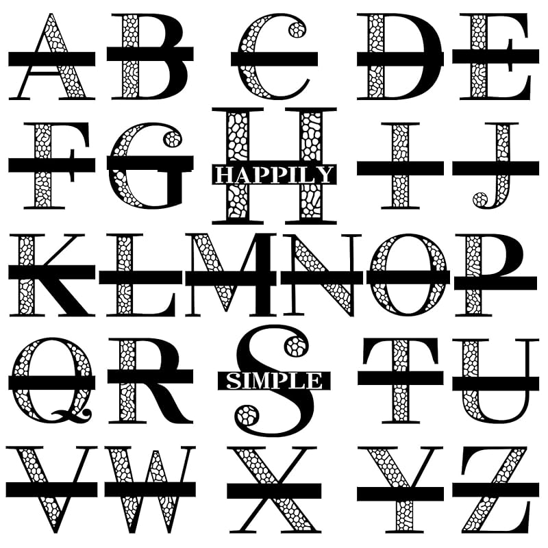 Custom Metal Signs Metal Name Sign Metal Wall Art Split Letter Monogram Wall Decor Metal Wall Art Last Name Sign Family Name Sign