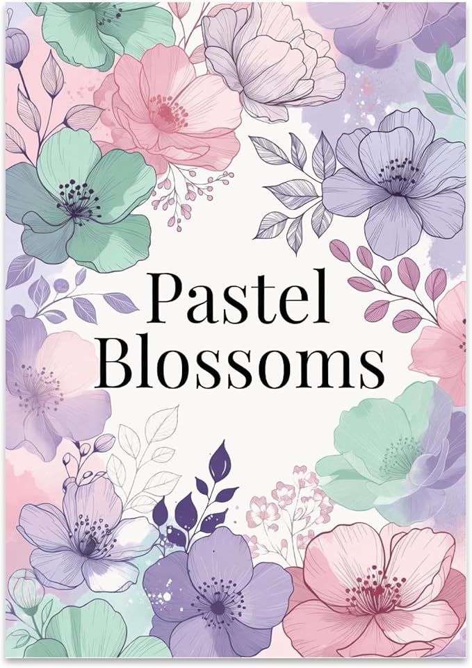 Pastel Blossoms - Nursery Art - 13x19 Poster Print - Dreamy Decor
