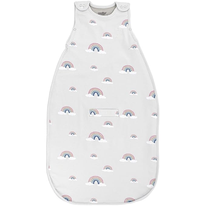 Woolino Merino Wool Ultimate Baby Sleep Sack - 4 Season Baby Wearable Blanket - Two-Way Zipper Adjustable Sleeping Bag for Babies and Toddlers - Universal Size (2-24 Months) - Rainbow