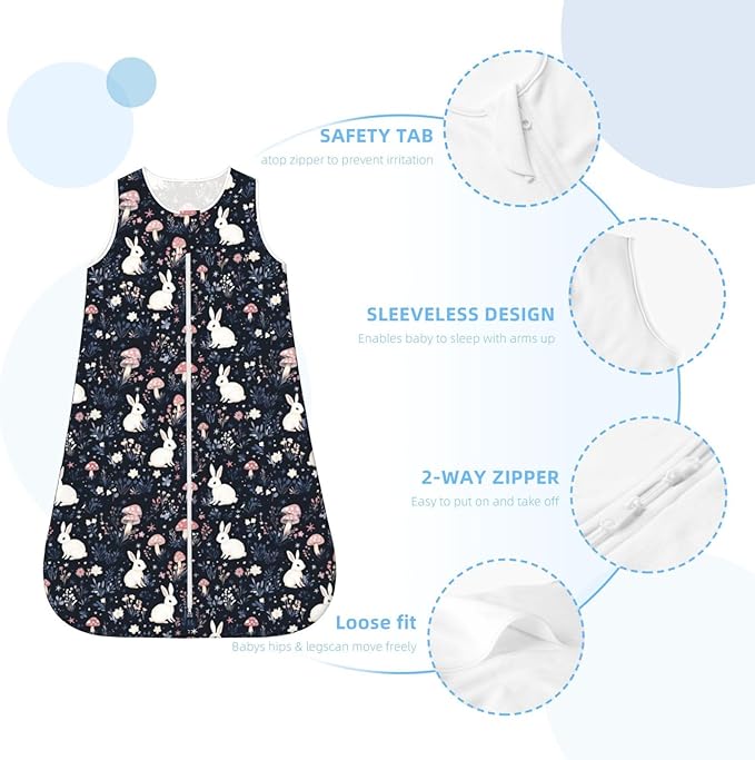 Baby Sleep Sack Sleeveless Sleeping Bag Wearable Blanket Soft Breathable Toddler Sleep Bag Colorful Dinosaur