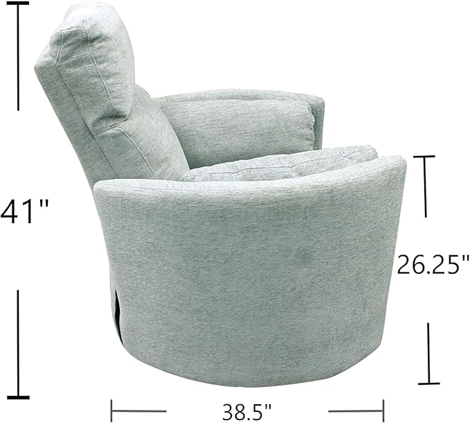 Parker Living Radius - Windstream Power Swivel Glider Recliner for Adults with USB and Type-C Ports, Single Sofa Chair for Living Room