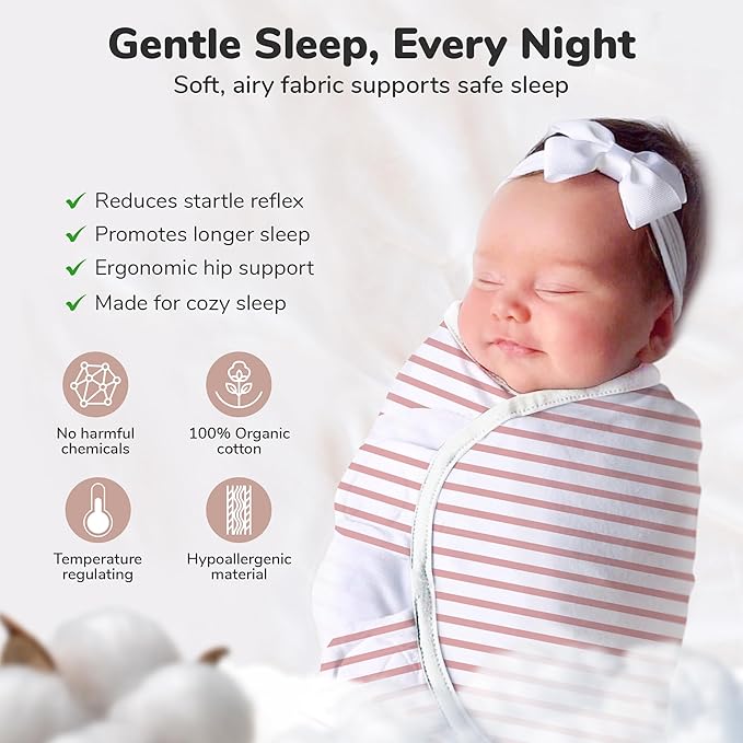 Mama Cheetah Baby Swaddle Blanket with Zipper, Newborn Swaddle Sack, Baby Swaddles Sleep Sack 0-3 Months, Baby Swaddle Wrap for Baby Boy & Girl, 3-Pack