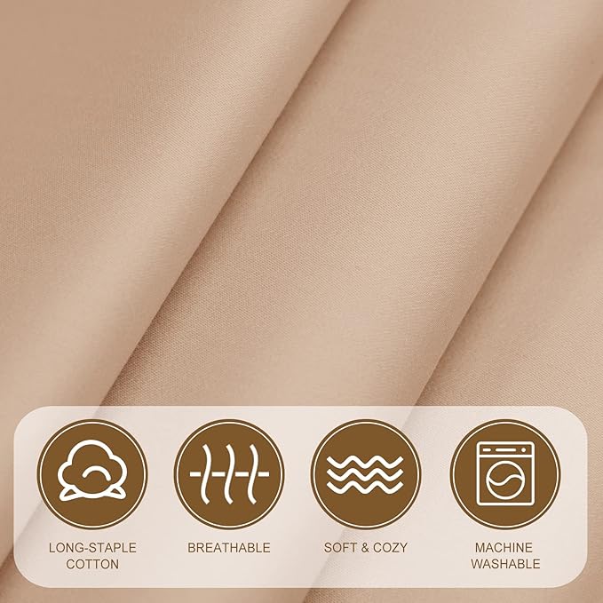 Cotton Toddler Pillowcase 14x20 Envelope: Long-Staple Cotton, Ultra Soft Breathable Durable, Travel Pillow Cover 2 Pack by Fittia