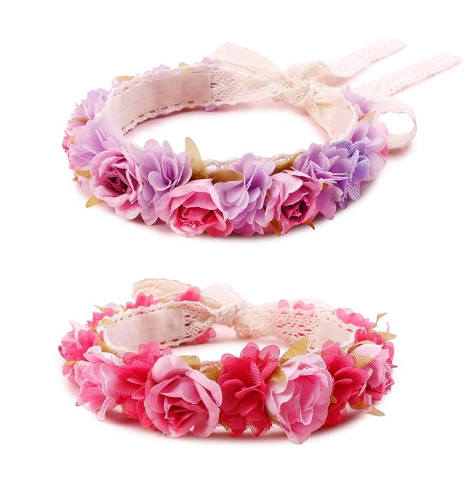 New Model Children Girl Lace Headbands Lace Flower Hairbands 2pcs Hair Accessories Gift for Children (lace-8)