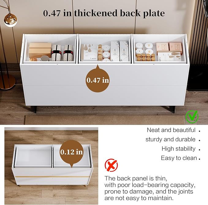 Modern Chest of Drawers with 9 Drawers,Deep Drawers,Clothes Organizer,Large Storage Cabinet for Living Room, Bedroom,Hallway,with Anti-Tipping Device, Black