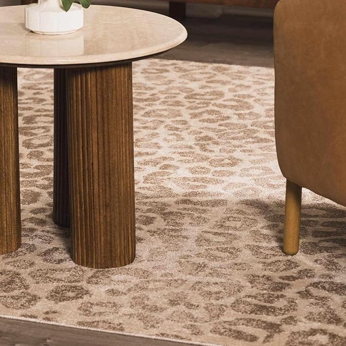 Hauteloom Bonhill Hallway, Kitchen Runner Rug - Contemporary - Dark Brown, Medium Brown, Off White - 2'7" x 7'3"