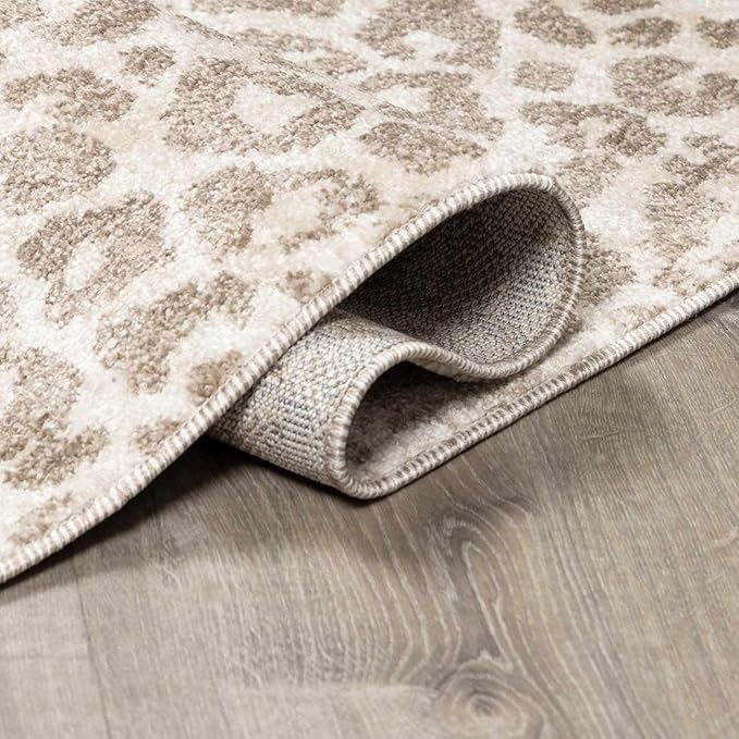 Hauteloom Bonhill Hallway, Kitchen Runner Rug - Contemporary - Dark Brown, Medium Brown, Off White - 2'7" x 7'3"