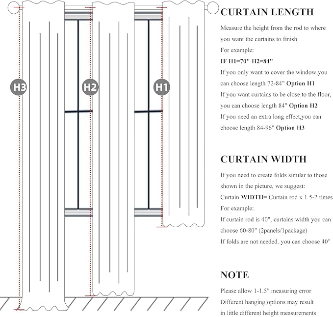 Blackout Pleated Curtains 120 Inch Long 2 Panels Burg,Sound Curtains Noise Reducing Heavy Drapes Boho Flax Linen 10ft Tall Curtain for Living Room/Office at Home Back Tab&Hooks(W50 x L120 Beige White)