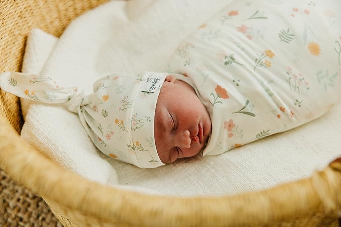 Copper Pearl Baby Swaddle Blanket - Premium Knit Baby Blanket, Large Soft Stretchy Receiving Blankets for Baby Boy and Girl, Swaddles for Newborn, Infant, and Toddler (Mabel)