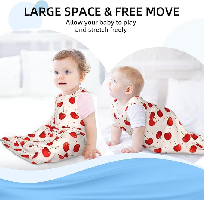 Baby Sleep Sack Sleeveless Sleeping Bag Wearable Blanket Soft Breathable Toddler Sleep Bag Colorful Dinosaur