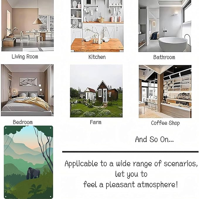 Uganda Safari Themed Nursery Signs Posters Funny metal sign For Man Cave bathroom Farm Bedroom living room Kitchen Garage Wall Decor 8 * 12 Inch