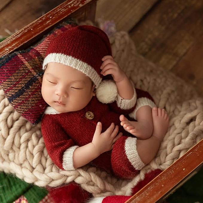 Easter Newborn Photography Props Bunny Outfit Crochet Baby Photoshoot Props Rabbit Carrot Set Baby Photo Prop Easter Gift