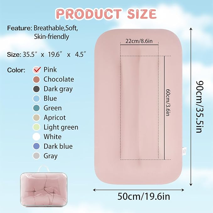 Baby Lounger for Newborn, Bionic Design Baby Lounger, Soft Organic Cotton Breathable Lounger for Infants 0-18 Months (Coral Pink)