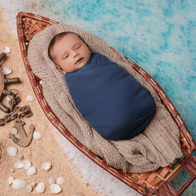 Newborn Photography Props Swaddle Newborn Wraps for Baby Boys Girls Infant Baby Photo Props Shoot Stretch Blanket