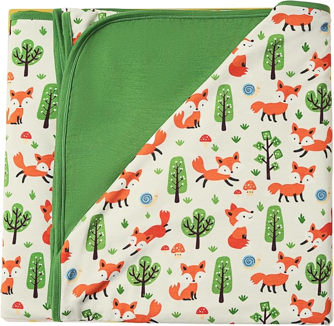 Premium Baby Blankets, Soft Viscose from Bamboo Blanket for Boys and Girls, Nursery Crib Bedding Quilt for Newborn and Toddler, Cooling for Hot Sleepers, 50'' x 50'' Little Fox