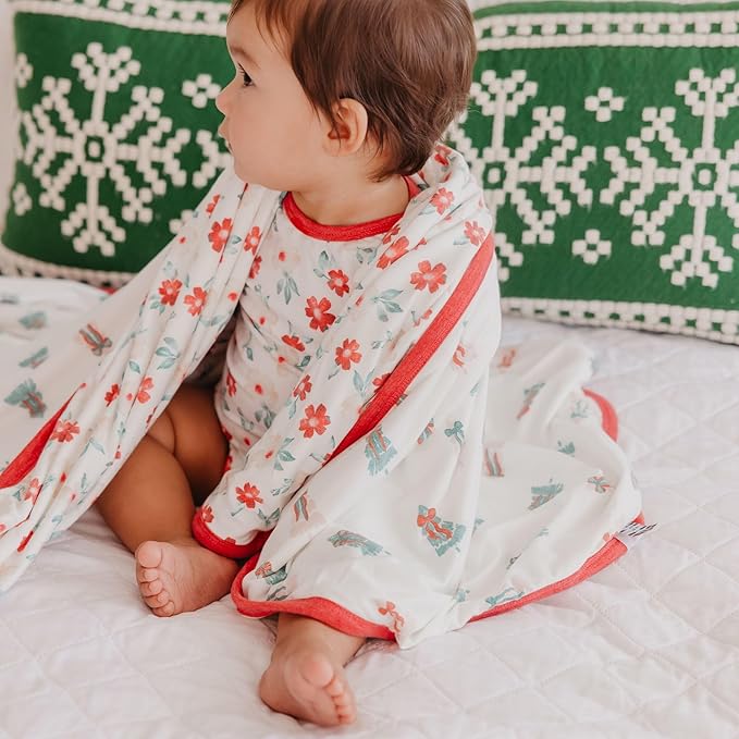 Copper Pearl Noel 3-Layer Stretchy Quilt