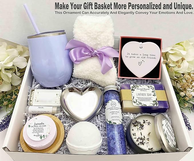 Heart Shaped Christmas Ornament-Friendship Gift for Best Friend BFF Soul Sister-Thank You Birthday Present Old Friend Keepsake-It Takes a Long Time to Grow an Old Friend-Ceramic Decor