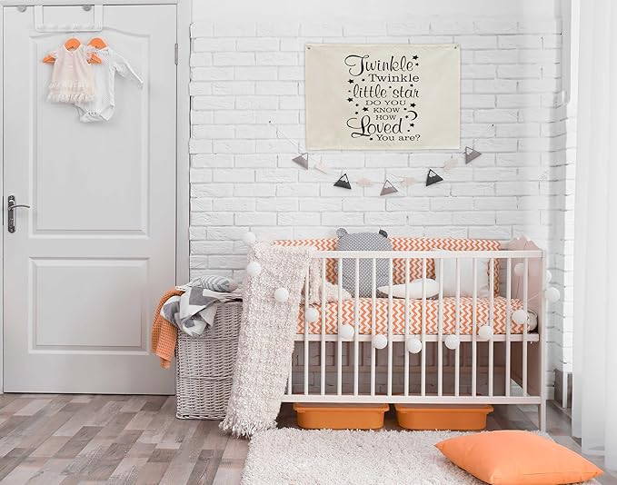 Twinkle Twinkle Little Star Do You Know-Nursery Rectangular Banner Flag Wall Decor for Baby Kids Boy Girl-Nursery Above Crib Bedroom Bedroom Door Playroom Decor-Baby,Shower Birthday Christmas Gift