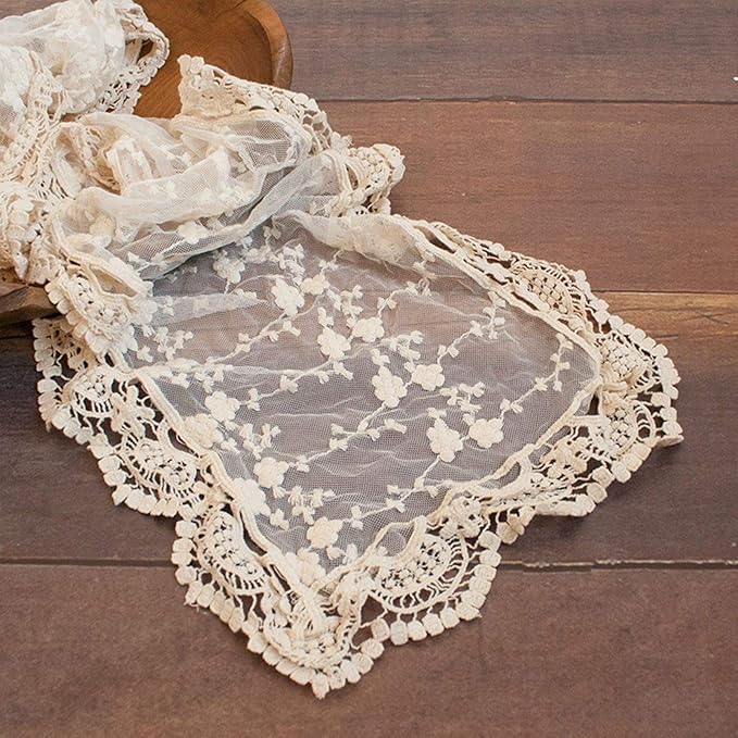 Newborn Photography Wraps Baby Photoshoot Lace Props Girls Posing Layers (Beige A)