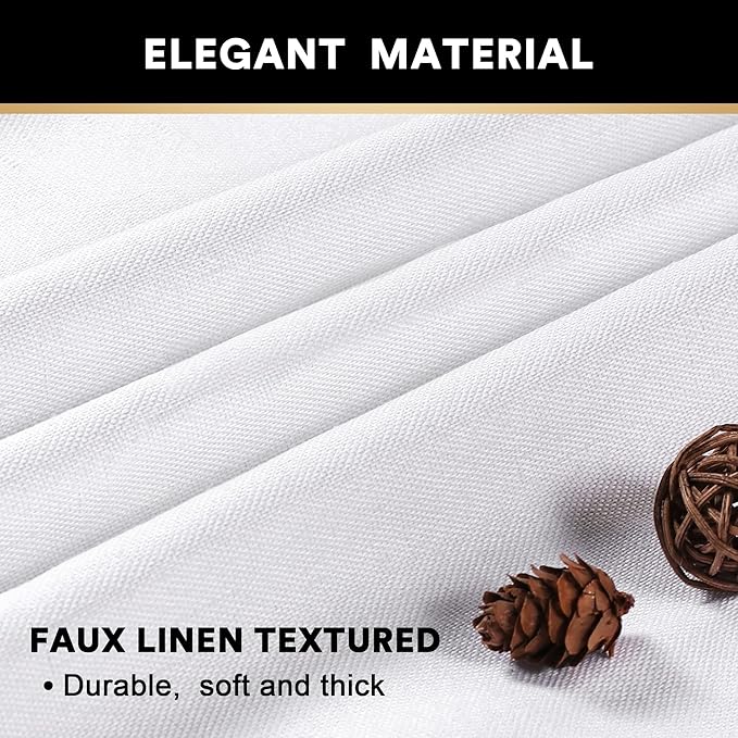 PrinceDeco 100% Blackout Curtains for Living Room Sliding Door Curtains Blackout Curtain 96 Inches Long Patio Treatment for Sliding Door Thermal Insulated Curtain,W100 X L96 Inch,Pure White