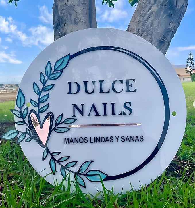Custom Acrylic Business Sign Acrylic Wall Sign Logo Personalized Wall Decor for Beauty Salon Hanging Office Coffee Shop Signage