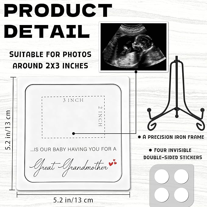 Pregnancy Announcement for Grandma, Ultrasound Picture Frame Surprise Box, The Only Thing Better Than Having You As My Grandma, Baby Coming Soon Pregnancy Announcement Gifts