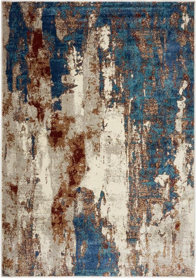 LUXE WEAVERS Lagos Collection Passion 4x5 Abstract Area Rug