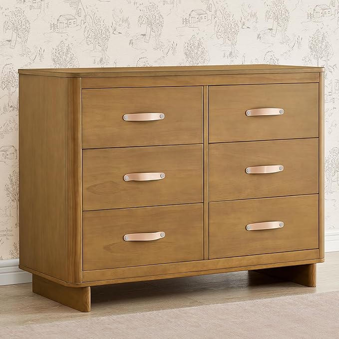 Delta Children babyGap Skye 6 Drawer Dresser with Interlocking Drawers Greenguard Gold Certified, Acorn
