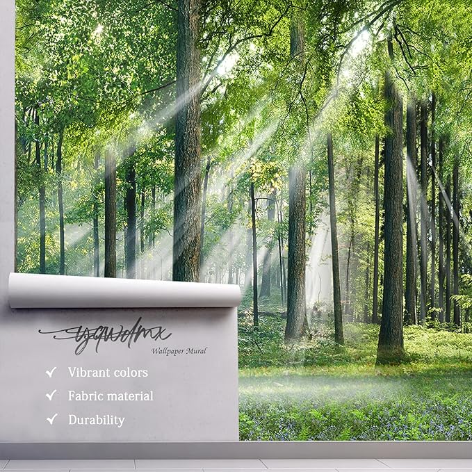 -Sunshine Forest Living Room Wallpaper XT24 S 100" x 65"