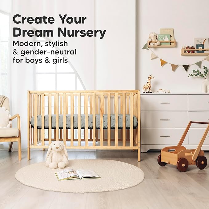 KeaBabies 2-Pack Muslin Crib Sheets for Boys, Girls - 100% Organic Cotton Fitted Baby Crib Mattress Sheet, Soft Breathable Standard Toddler Bed Cover Bedding Set, Neutral, Durable 52x28 (Woodland)