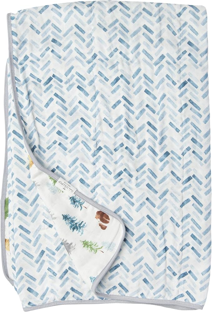 Muslin Quilt Blanket – Soft & Breathable Tanboocel Baby Blanket for Crib or Toddler Nap – Eco-Friendly, Lightweight & Durable 4-Layer Muslin Quilt for Infants and Kids - Adventure Begins