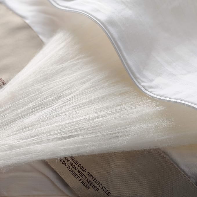 CUDDLE DREAMS Silk Comforter for Winter, 100% Long-Strand Silk Filling, Natural & Breathable (Twin Size)