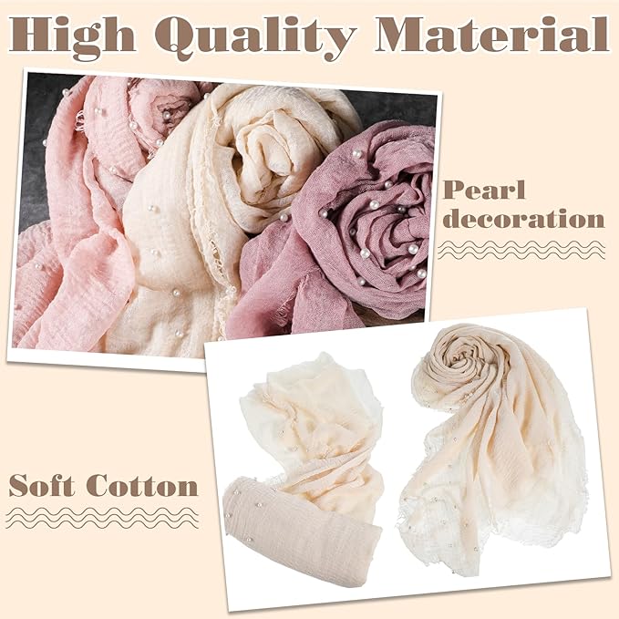 Buryeah 7 Pcs Baby Photoshoot Props Wrap Kit Includes 3 Pcs 66.9 x 35.4'' Newborn Photography Props 4 Pcs Baby Flower Headband Photo Supplies for Boy Girl Infant Toddler