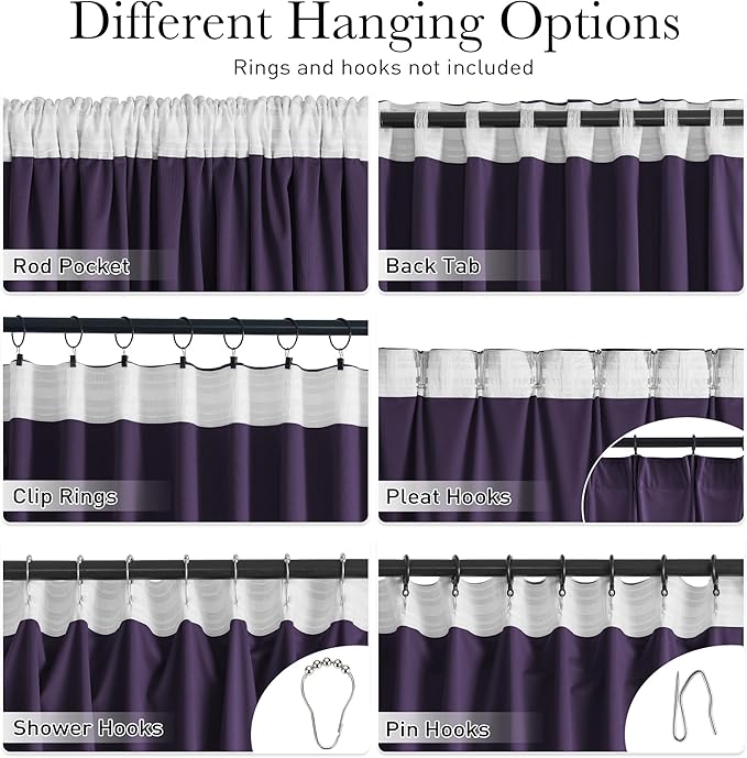 StangH Purple Orchid Velvet Curtains, Room Darkening Super Soft Drapes for Bedroom Living Room, Rod Pocket Back Tab Thermal Insulated Window Treatment, W52 x L84 inch, 2 Panels