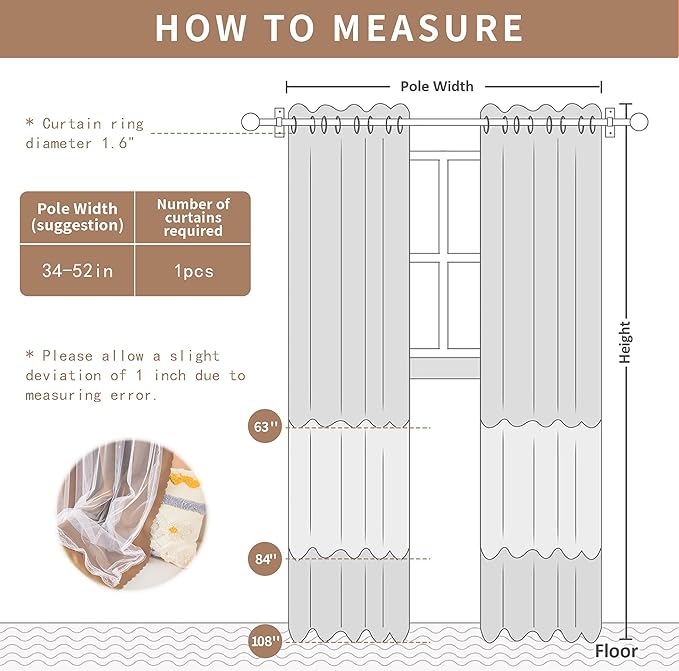 XiDi Blackout Curtains for Bedroom Windows - Unicorn Pattern, 63 in x 34 in, 2 Panels, Brown